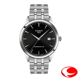 【TISSOT】ティソ クラシック ドリーム 40mm 80時間パワーリザーブ 10気圧防水 ブラック文字盤 T1584071105100 T158.407.11.051.00【ティソ正規販売店】【正規2年間保証】