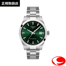 TISSOT ティソ Gentleman ジェントルマン 38mm T1658071109100  T165.807.11.091.00 グリーン文字盤 自動巻き パワーマティック80 ニヴァクロン製ヒゲゼンマイ【ティソ正規販売店】【メーカー２年間保証付き】