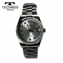 テクノス(TECHNOS) 腕時計　メンズ クォーツ腕時計 5気圧防水　T9604SS【贈り物】