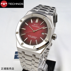 テクノス(TECHNOS) 腕時計　5気圧防水　T9C07SR  最新定番モデル　 レッドグラデーション文字盤【送料無料】【父の日】