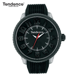 テンデンス フラッシュ　LED搭載　ブラック(TENDENCE FLASH ) 4年間保証  メンズ/レディー　兼用腕時計 腕時計 TG530001 【正規登録店】【父の日】