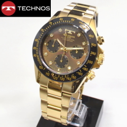 テクノス(TECHNOS)腕時計　 クロノグラフ　1０気圧防水　TGM639GA【送料無料】