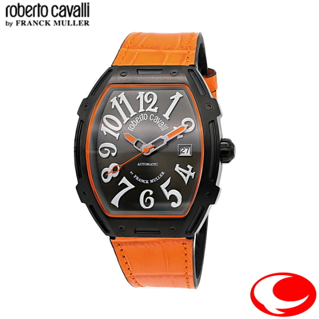 ROBERTO CAVALLI BY FRANCK MULLER ロベルトカヴァリバイフランクミュラー PARADISE KING パラダイスキング RV1G260L0051 オレンジ/ブラック