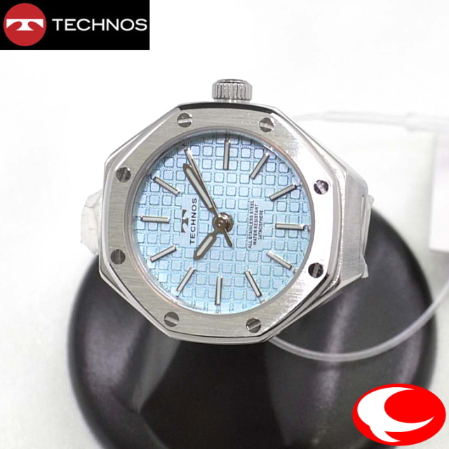 テクノス (TECHNOS) リングウォッチ アイスブルー T9C50SI 3気圧防水　新品