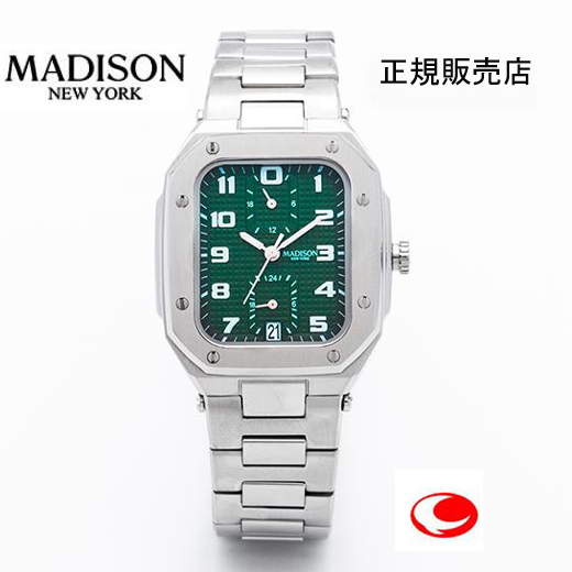 MADISON NEW YORK マディソン ニューヨーク フィフス・アベニュー 腕時計 MA011012-4　グリーン
