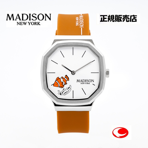 マディソン ニューヨーク MADISON NEW YORK 残念じゃない海の生きものシリーズ クマノミ 腕時計 MA011014-2  腕時計