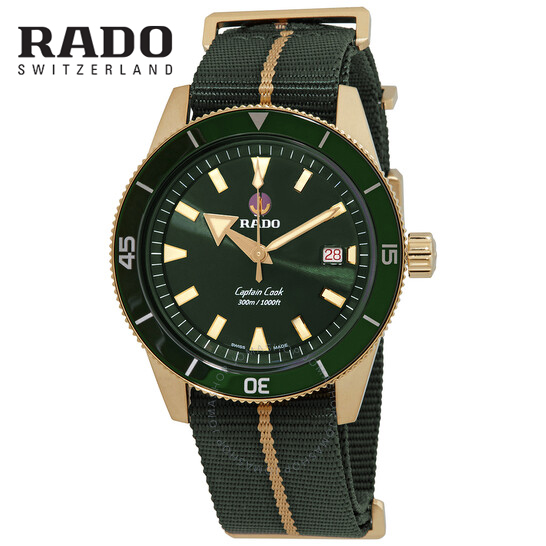 正規5年間保証 RADO　ラドー キャプテンクック オートマティック ブロンズ　腕時計  Captain Cook Automatic Bronze　42mm　R32504317 　グリーン（国内正規販売店）パワーリザーブ 最大80時間  -ラドー公式サイト登録/正規販売店
