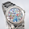 [オリス]ORIS AQUIS(アクイス) デイト アップサイクル  01 733 7770 4150-Set　国内正規品　36.5mm径　ユニセックス 自動巻き 　30気圧(300m) 防水 セラミック製逆回転防止ベゼル  【マイオリス登録でメーカー3年間保証】
