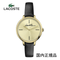 ラコステ LACOSTE 腕時計 　2001124　34mm　ゴールドダイヤル　ブラックレザー　(安心の正規品）2年保証　ラコステ腕時計 正規取り扱い店【新品】（女性用）10P04Jun19