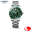 5年間保証 LONGINES  ロンジン 新世代 ハイドロコンクエスト 自動巻 メンズ 腕時計 ウォッチ 39mm, ステンレススティールとセラミック  L3.779.4.06.6 L37794066 耐磁時計 シリコン製ひげぜんまい 30気圧防水 ヴァーダントグリーン【ロンジン正規販売店】