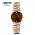 LONGINES ロンジン 腕時計　 ラ　グラン　クラシック　ドゥ　ロンジン腕時計 29mmサイズ　L4.512.1.67.7  レッドPVD ブラウン文字盤 コンビ（レディース）L45121677