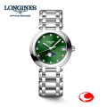LONGINES ロンジン  (プリマルナ)　L8.115.4.67.6    グリーン　レディース　30.5mmサイズ　ロンジン プリマルナ　クォーツ（6時位置にムーンフェイズ表示）L81154676