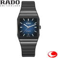 RADO (ラドー) アナトム オートマティック Anatom Automatic 自動巻き ユニセックス 腕時計 32.5ミリ  ブルー/ブラックグラデーション文字盤 反射防止コーティング R10202209  ブラックラバーベルト（正規5年間保証）