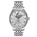 【TISSOT】ティソ メンズ 腕時計 LE LOCLE Powermatic 80 オープンハート T006.407.11.033.02　ル・ロックル パワーマティック 80 パワーリザーブ80時間（国内正規販売店）T0064071103302 ニバクロン製ひげゼンマイ【正規2年間保証付】
