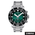 【TISSOT】ティソ 腕時計 SEASTAR CHRONOGRAPHT T120.417.11.091.01 シースター クロノグラフ グリーン ケース径45.5ミリ 300m防水 クオーツ（国内正規販売店）T1204171109101【正規2年間保証付】