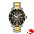 【TISSOT】ティソ PRX ピーアールエックス パワーマティック80 40mm イエローゴールドPVDコーティング316L シースルーバック グレーグラデーション文字盤 30気圧防水　T120.807.22.051.00   T1208072205100 正規２年間保証 ティソ正規販売店