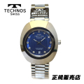 テクノス(TECHNOS) 腕時計　メンズ　クォーツ式　3気圧防水　T9475CL　ブルー文字板