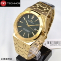 テクノス(TECHNOS)  メンズ 腕時計 T9C07GM　5気圧防水   最新定番モデル グリーンPVD 八角形 オクタゴン【送料無料】