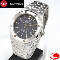 テクノス(TECHNOS) 腕時計　5気圧防水　T9539SU(新品番T9C07SN)  最新定番モデル　 ブルー文字盤