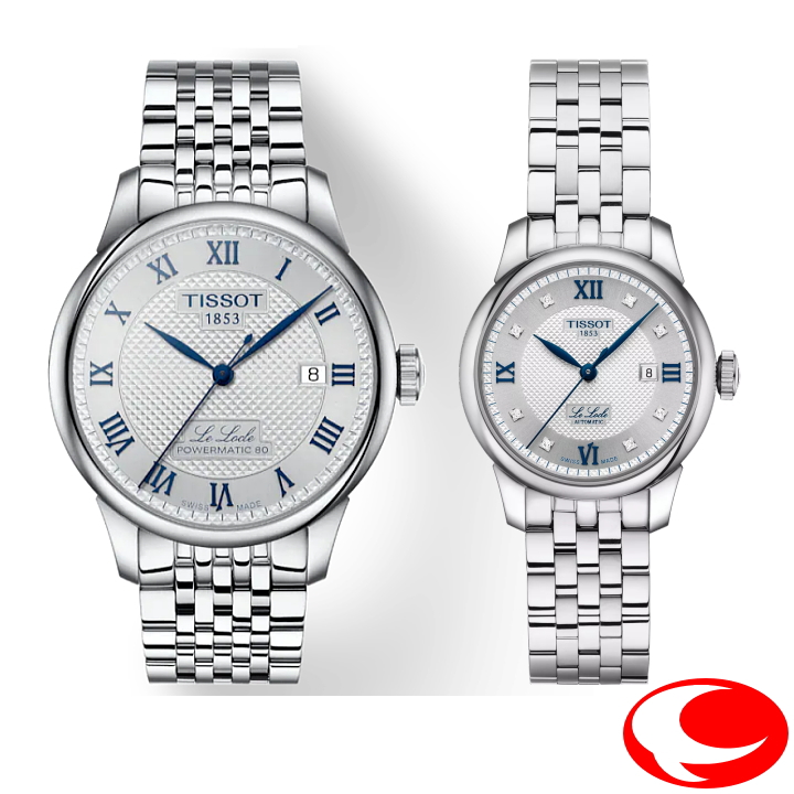 【TISSOT】TISSOT ティソ ル・ロックル 20周年記念モデル ペアウォッチ 39.3MM T006.407.11.033.03 T0064071103303     T0062071103601 29mm （国内正規販売店）カーフ替えバンド付き【正規２年間保証付き】【ギフト】