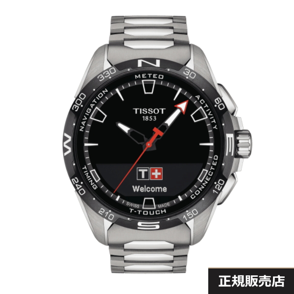【TISSOT】ティソ 腕時計 T-TOUCH CONNECT SOLAR Tタッチ コネクトソーラー T121.420.44.051.00  10気圧防水 サファイアガラス チタン（国内正規販売店）T1214204405100