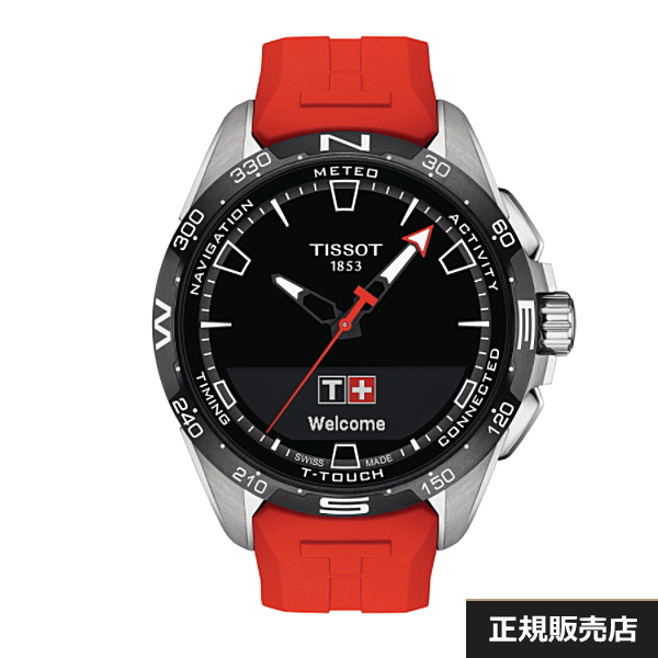 【TISSOT】ティソ 腕時計 T-TOUCH CONNECT SOLAR Tタッチ コネクトソーラー T121.420.47.051.01 10気圧防水 サファイアガラス チタンケース（国内正規販売店）T1214204705101