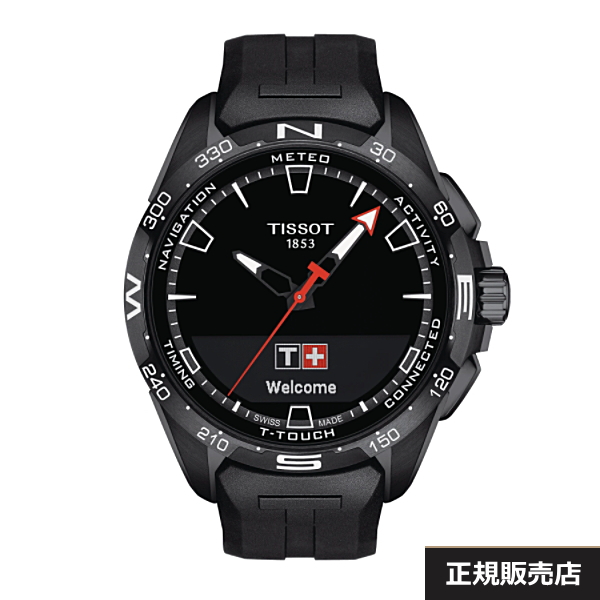 【TISSOT】ティソ 腕時計 T-TOUCH CONNECT SOLAR Tタッチ コネクトソーラー T121.420.47.051.03 10気圧防水 サファイアガラス チタンケース（国内正規販売店）T1214204705103
