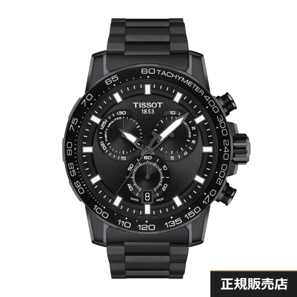 【TISSOT】ティソ スーパースポーツ クロノ T125.617.33.051.00 メンズ 腕時計 フルブラックPVDコーティングの316Lステンレススチール  END OF LIFE機能搭載（国内正規販売店）T1256173305100【送料無料】【正規2年間保証付】