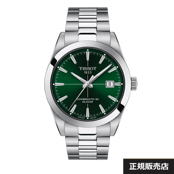 【TISSOT】ティソ メンズ 腕時計 GENTLEMAN オートマティック パワーマティック 80 シリシウムT127.407.11.091.01  パワーリザーブ80時間（国内正規販売店）T1274071109101【送料無料】【正規2年間保証付】