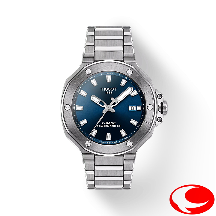 ティソ ティーレース パワーマティック80 TISSOT T-レース パワーマティック80 41MM T141.807.11.041.00 オートマティック 自動巻き メンズ 腕時計 ブルー文字盤 10気圧防水【T1418071104100】