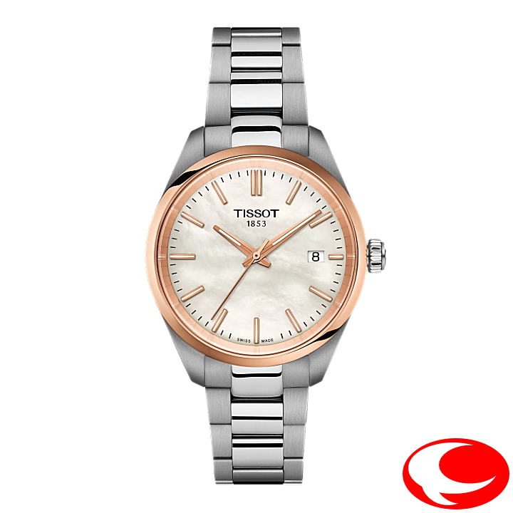 【TISSOT】ティソ PR 100 34mm クオーツ T1502102111100 T150.210.21.111.00 ホワイトマザー・オブ・パール文字盤 10気圧防水 レディース ユニセックス 腕時計 サファイアガラス ローズゴールドPVD【ティソ国内正規販売店】【正規２年間保証】