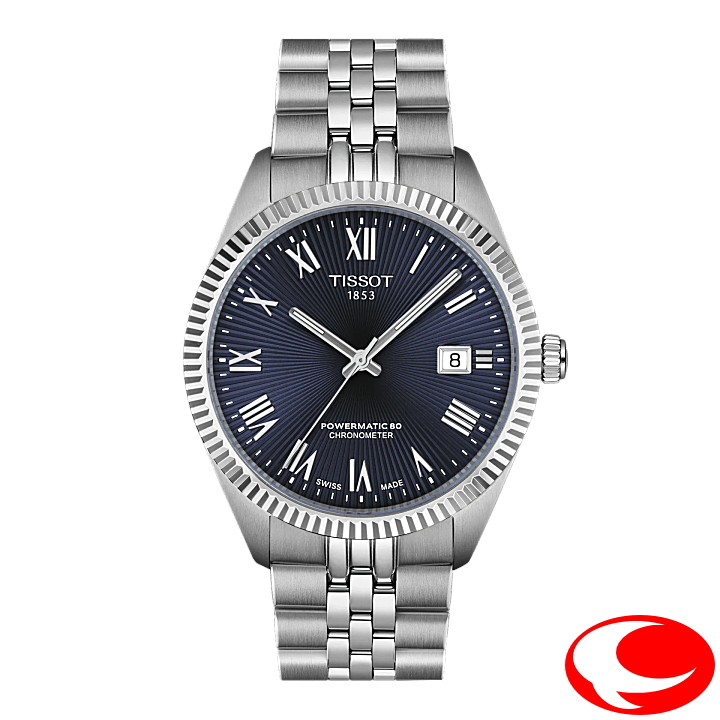 【TISSOT】ティソ バラード パワーマティック80 COSC 39mm 最大80時間ロングパワーリザーブ 10気圧防水 ブルー文字盤 ギョーシェ文字盤 T1564081104300 T156.408.11.043.00 【正規２年間保証付き】【ティソ正規販売店】