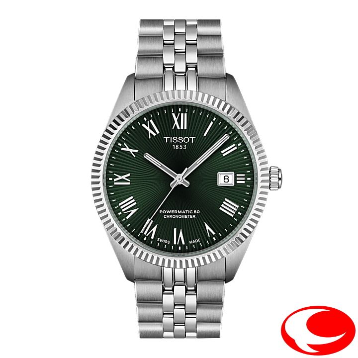 【TISSOT】ティソ バラード パワーマティック80 COSC 39mm 最大80時間ロングパワーリザーブ 10気圧防水 グリーン文字盤 ギョーシェ文字盤 T1564081109300 T156.408.11.093.00【正規２年間保証付き】【ティソ正規販売店】