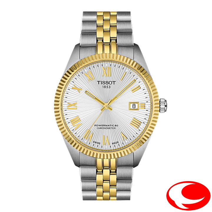 【TISSOT】ティソ バラード パワーマティック80 COSC 39mm 最大80時間ロングパワーリザーブ 10気圧防水 コンビ シルバー文字盤 ギョーシェ文字盤 T1564082203300 T156.408.22.033.00 【正規２年間保証付き】【ティソ正規販売店】※スイス公式クロノメーター検定品