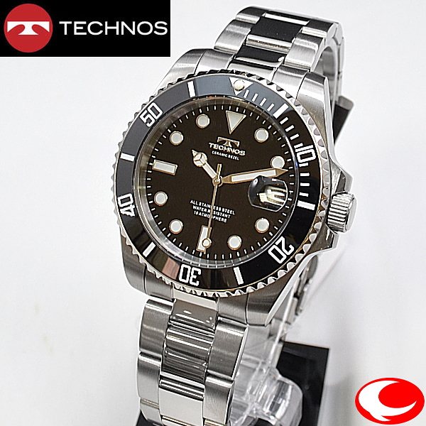 テクノス(TECHNOS) メンズ 腕時計 クオーツ　10気圧防水 T6C00SB 【送料無料】