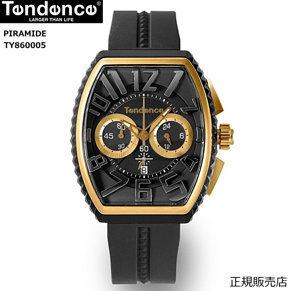 テンデンス Tendence 腕時計 PIRAMIDE ピラミッド ブラック  TY860005　【正規4年保証】【正規登録店】