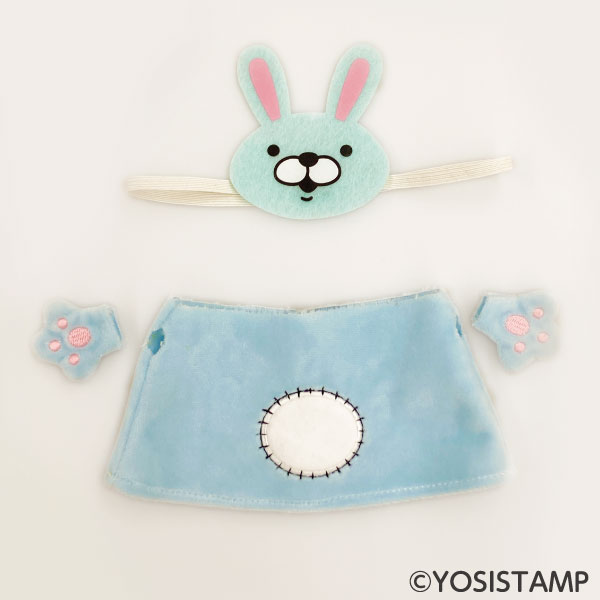 ヨッシースタンプ　着せ替えドレス　ぶたさんうさぎ