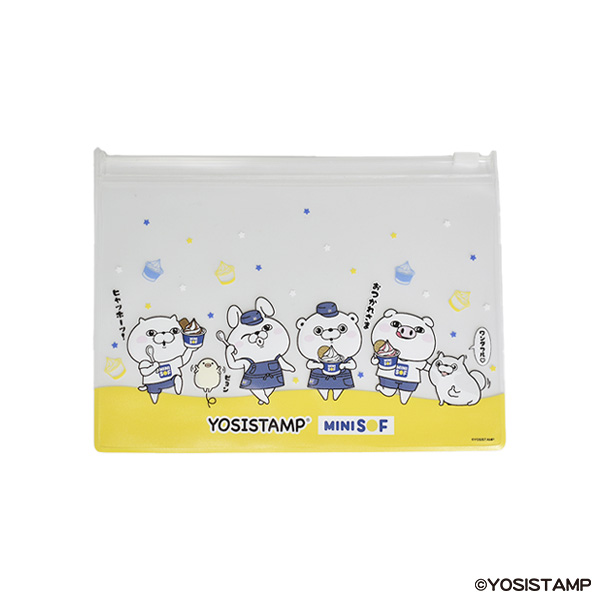 「YOSISTAMPxMINISOF」 クリアポーチ