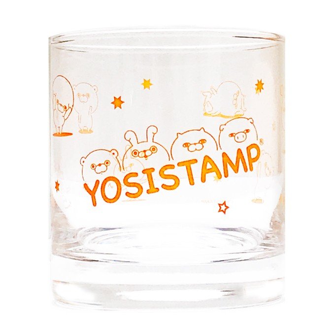 ヨッシースタンプ　グラスタンブラー　225ml　オレンジ