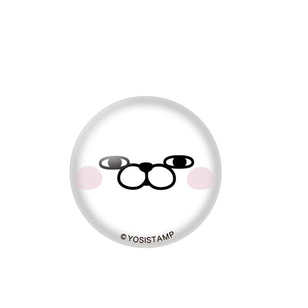 ヨッシースタンプ　ガラスピンズ うさぎさんB フェイス 4580560322393