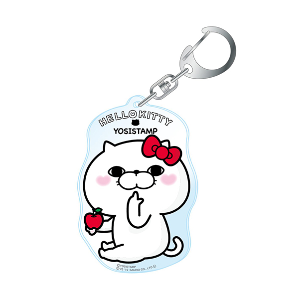 ヨッシースタンプ×サンリオキャラクターズ　アクリルキーホルダー　ぬこさま　4580560325271