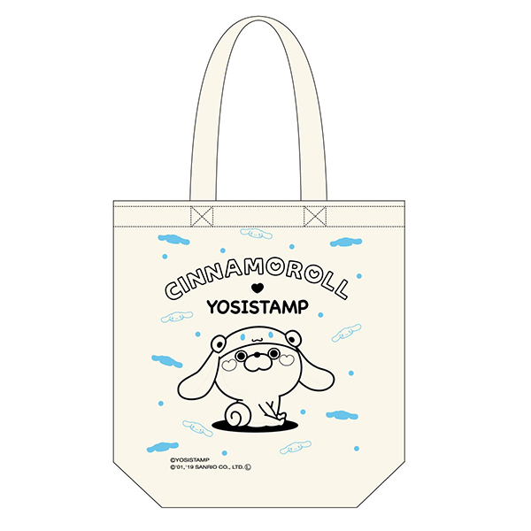 ヨッシースタンプ×サンリオキャラクターズ　トートバッグ　くまさん　4580560325387