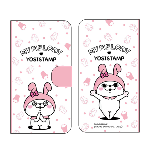 ヨッシースタンプ×サンリオキャラクターズ　スマホケース　うさぎさん　4580560325431
