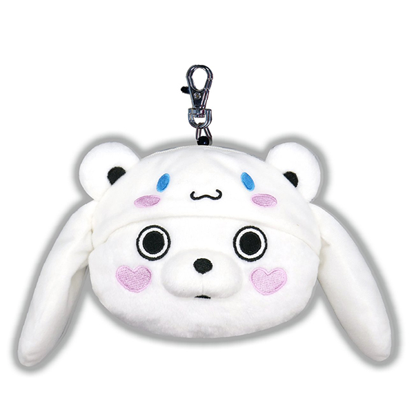 ヨッシースタンプ×サンリオキャラクターズ　ぬいぐるみパスケース　くまさん　4580560325509