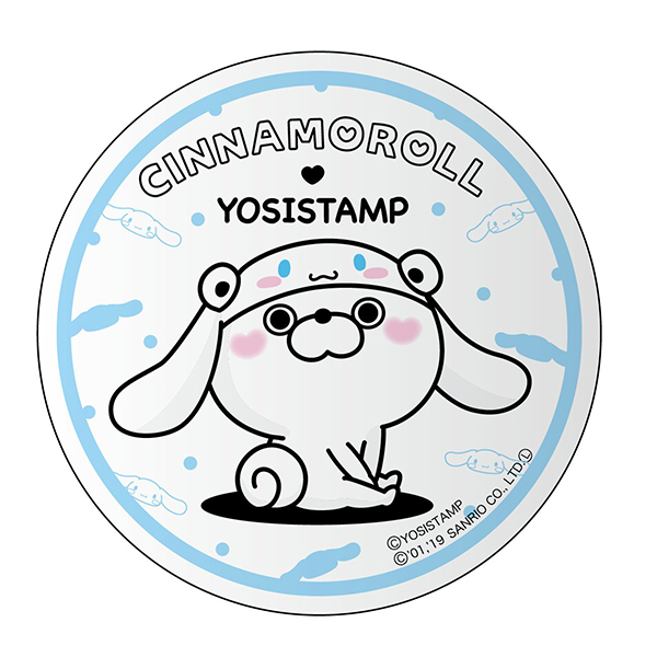 ヨッシースタンプ×サンリオキャラクターズ　クリップマグネット　くまさん　4580560325646