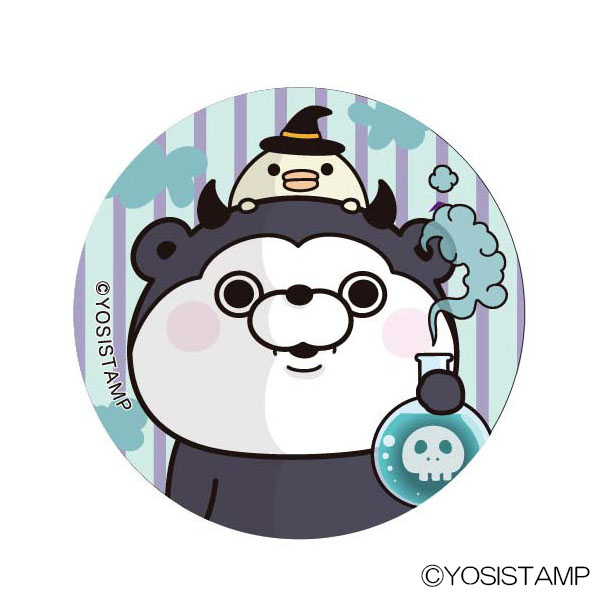 デビルくまさん　缶バッジ　Aくまさん＆ひよこさん 4580560334839