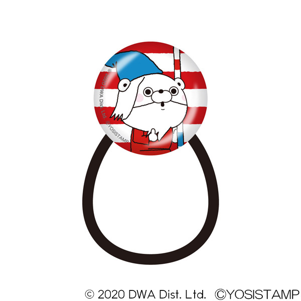 ヨッシースタンプ×ウォーリーをさがせ！　ガラスヘアゴム　くまさん 4580560335836