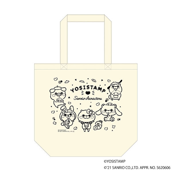 ヨッシースタンプ×サンリオキャラクターズ　パステルポップ　トートバッグ 　4580721960860