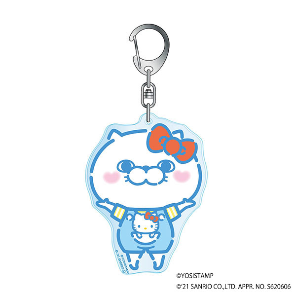 ヨッシースタンプ×サンリオキャラクターズ　パステルポップ　アクリルキーホルダー　ぬこさま　4580721960891