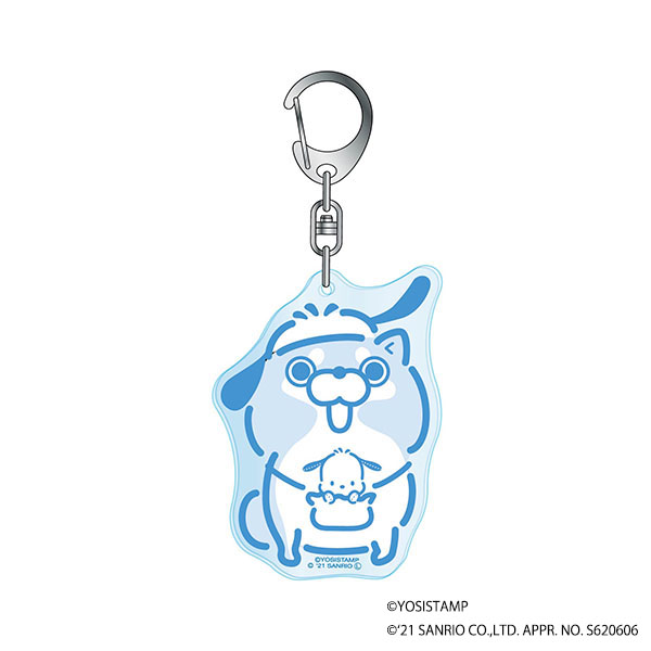 ヨッシースタンプ×サンリオキャラクターズ　パステルポップ　アクリルキーホルダー　わんこ　4580721960914